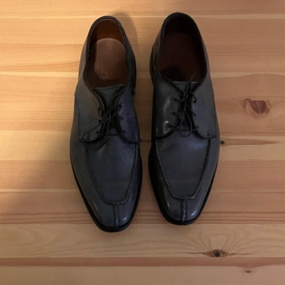 ALLEN Edmonds Parkway  Split Toe Grey Oxford Dress Shoes Size 8